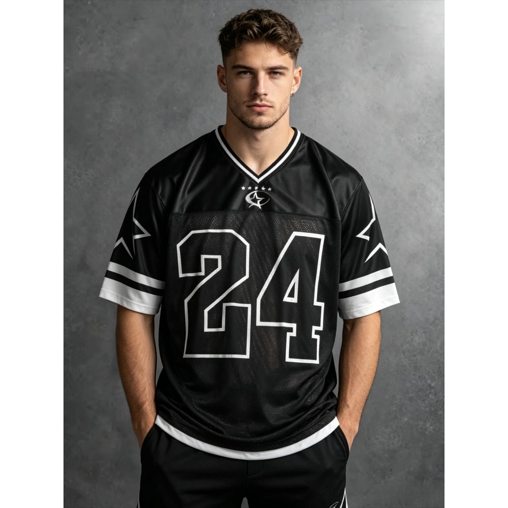 Street Fashion For 2026 - 2026 Summer New Men's V-Neck T-Shirt
