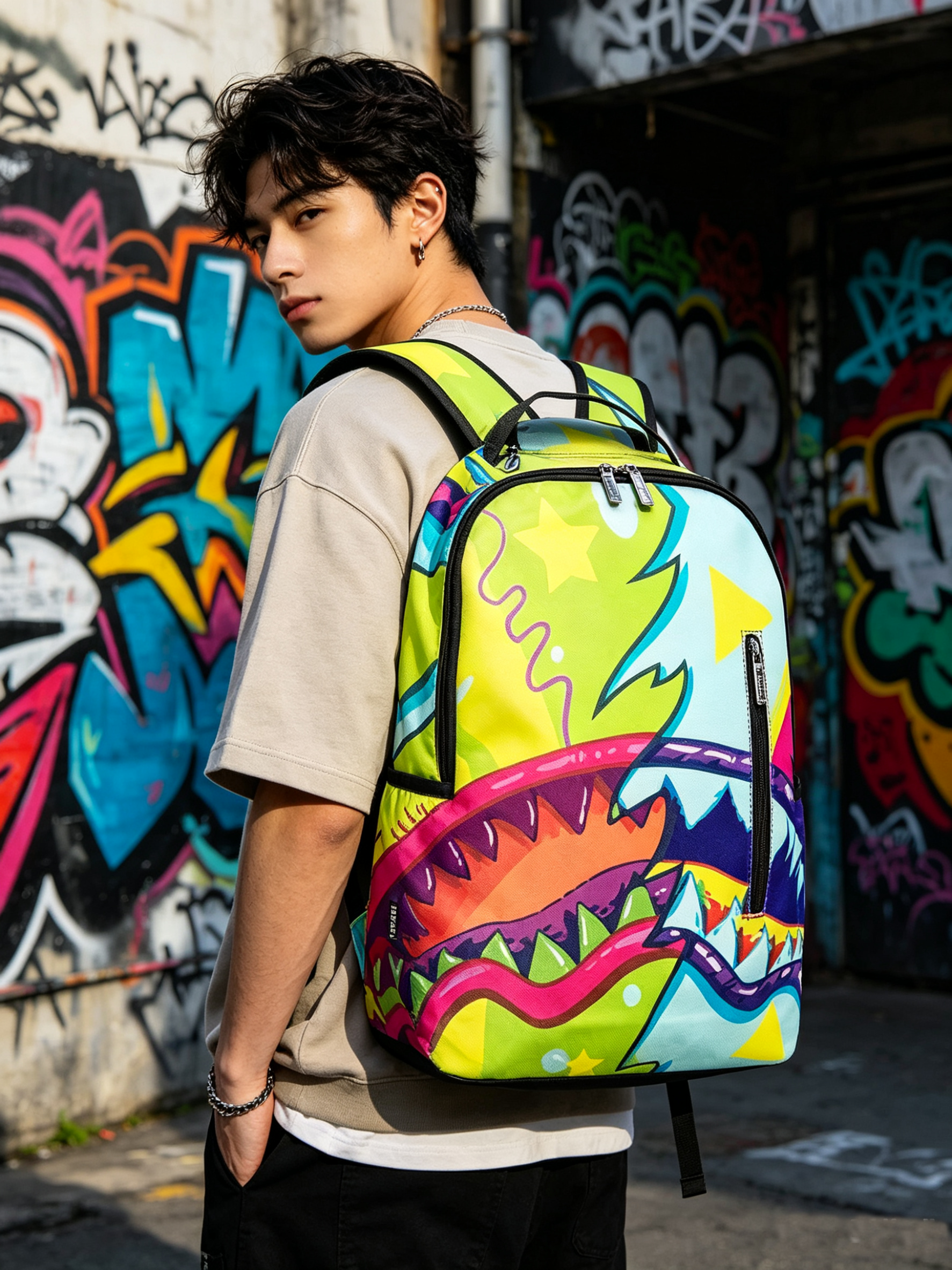 Street Fashion Designer - New Trendy Street-Style Design Backpack for