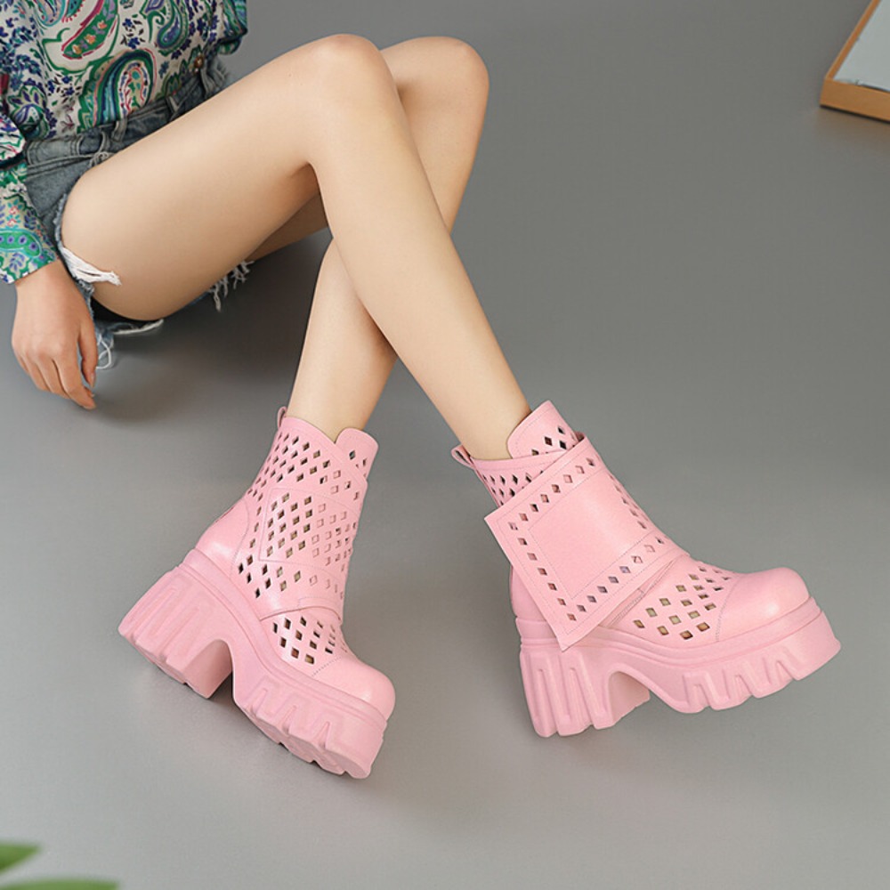 New Arrival Women's Pink Platf – Street Fashion Outfit Bewertung und Preis