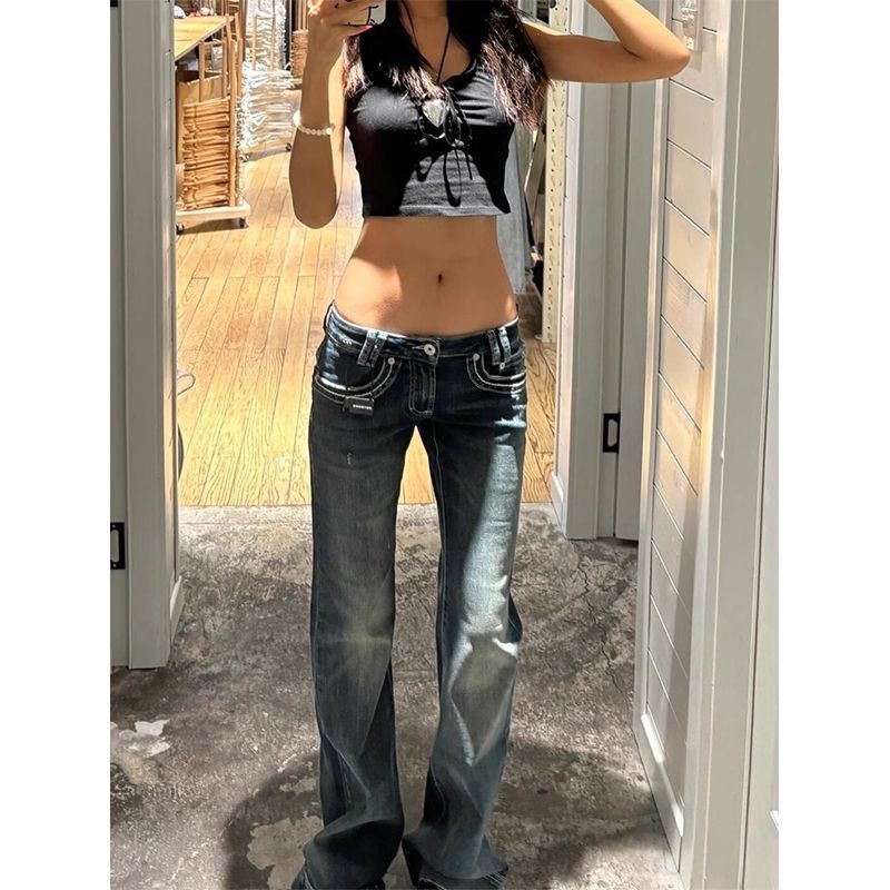 Bootcut Jeans Women Y2K Fashio – Street Fashion Week Bewertung und Preis
