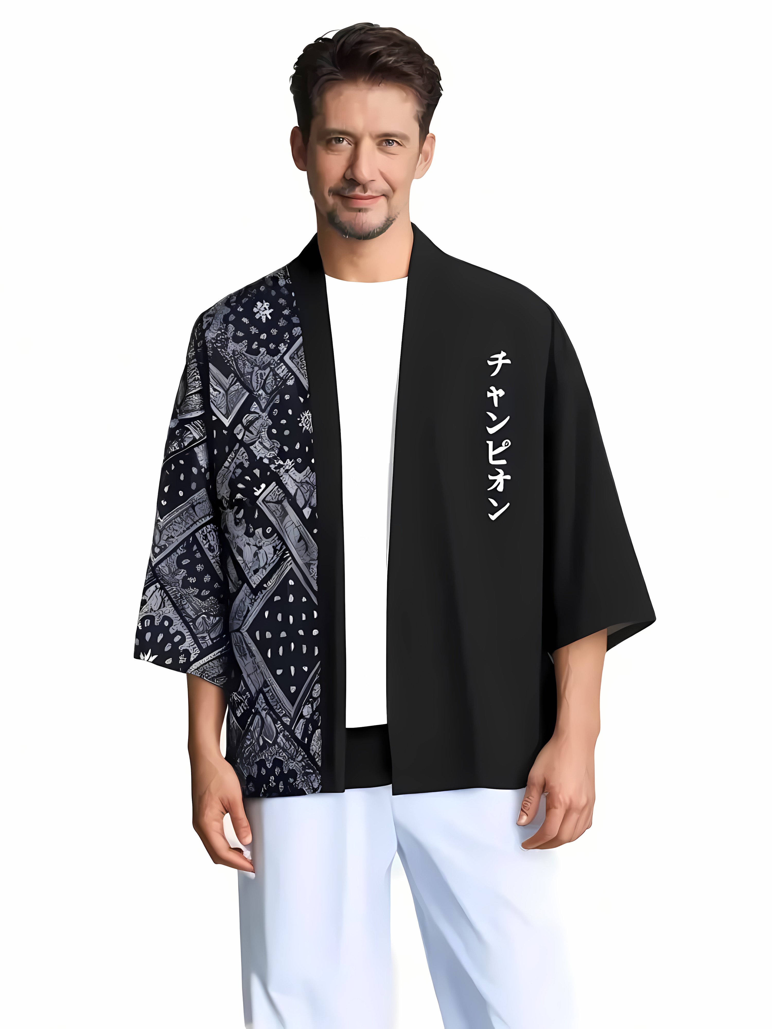 2026 Summer New Men's Kimono w – Street Fashion Kimono Bewertung und Preis