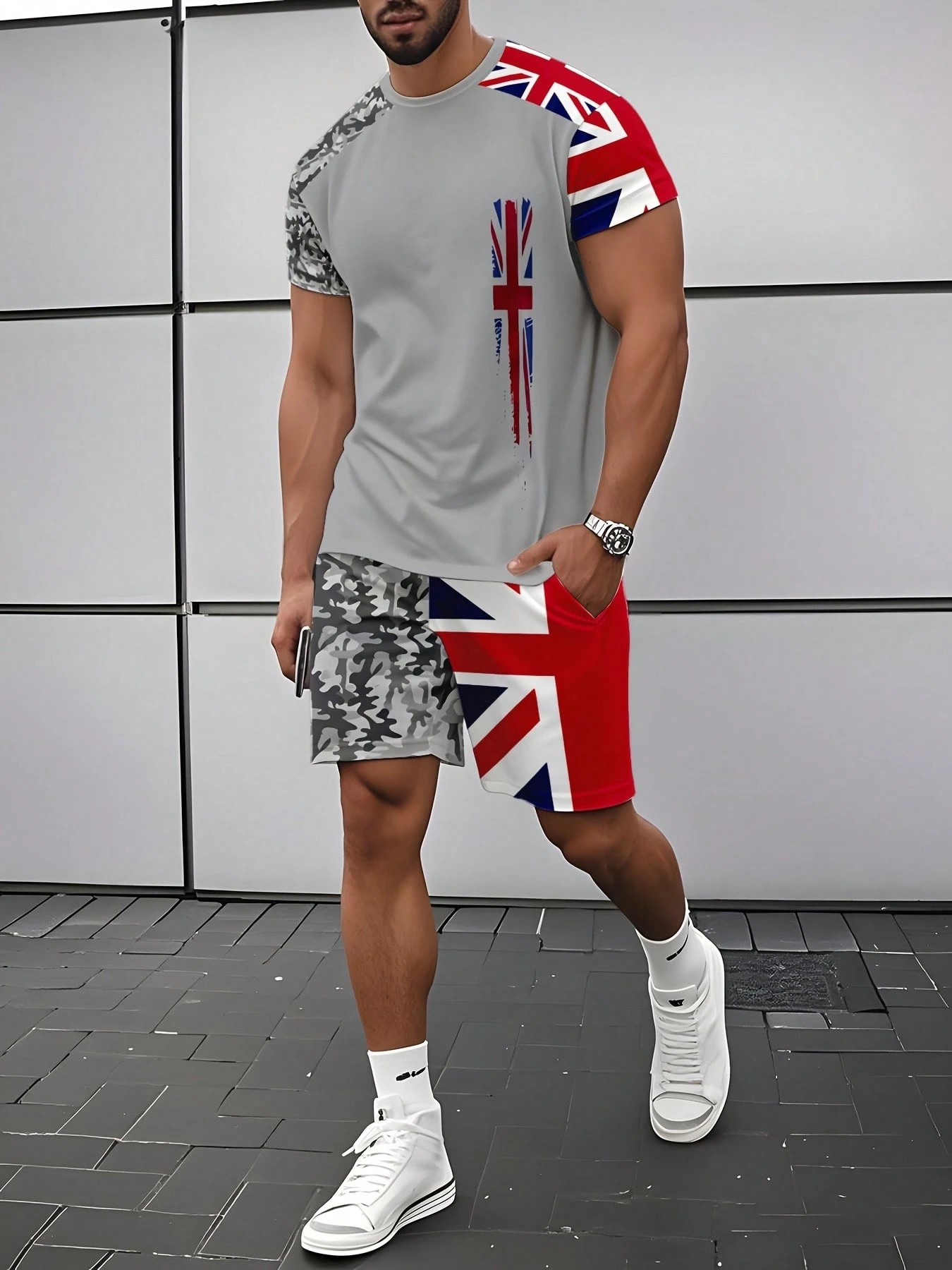 2026 Summer New Men's Short-Sl – Street Fashion For 2026 Bewertung und Preis