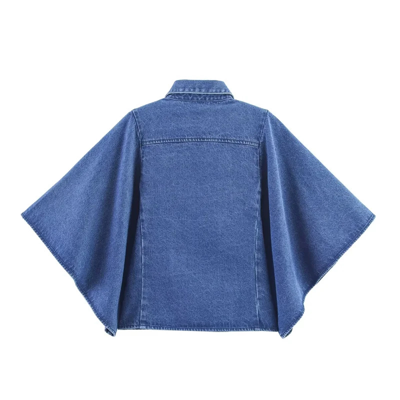 Vintage Denim Shirt for Women  – Street Fashion Kimono Bewertung und Preis