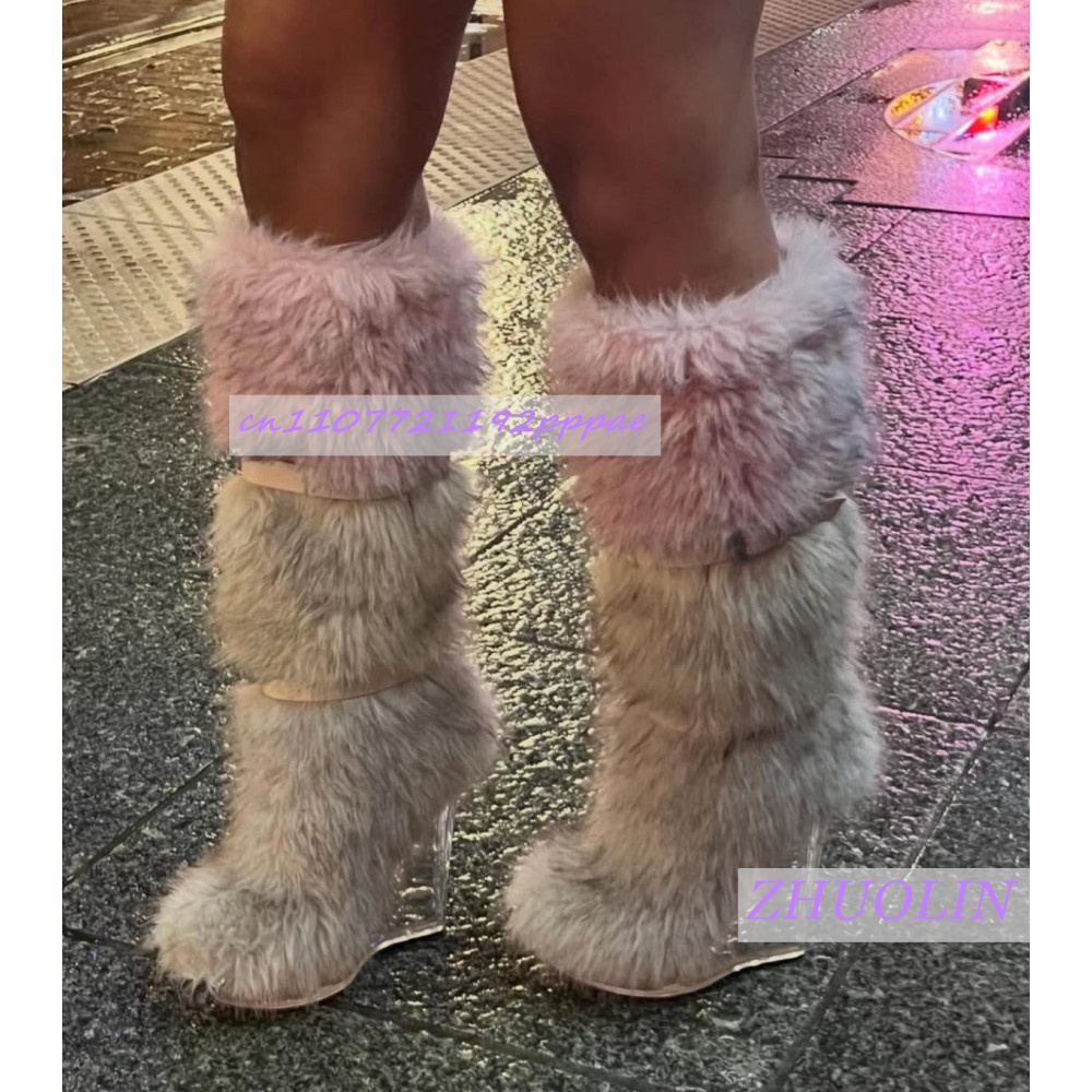 Winter Gradient Furry Transpar – Street Fashion Punk Bewertung und Preis