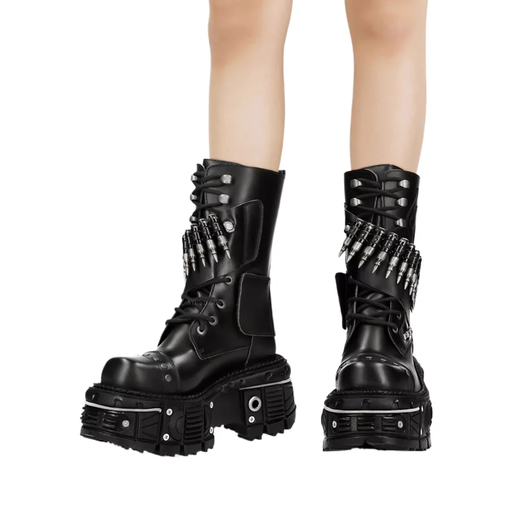 Fashion New Thick Sole Rivet B – Street Fashion Punk Bewertung und Preis