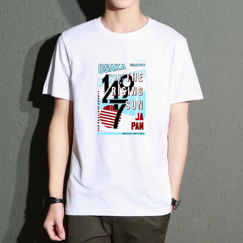 Men's Black Round-Neck Short-S – Street Fashion Osaka Bewertung und Preis