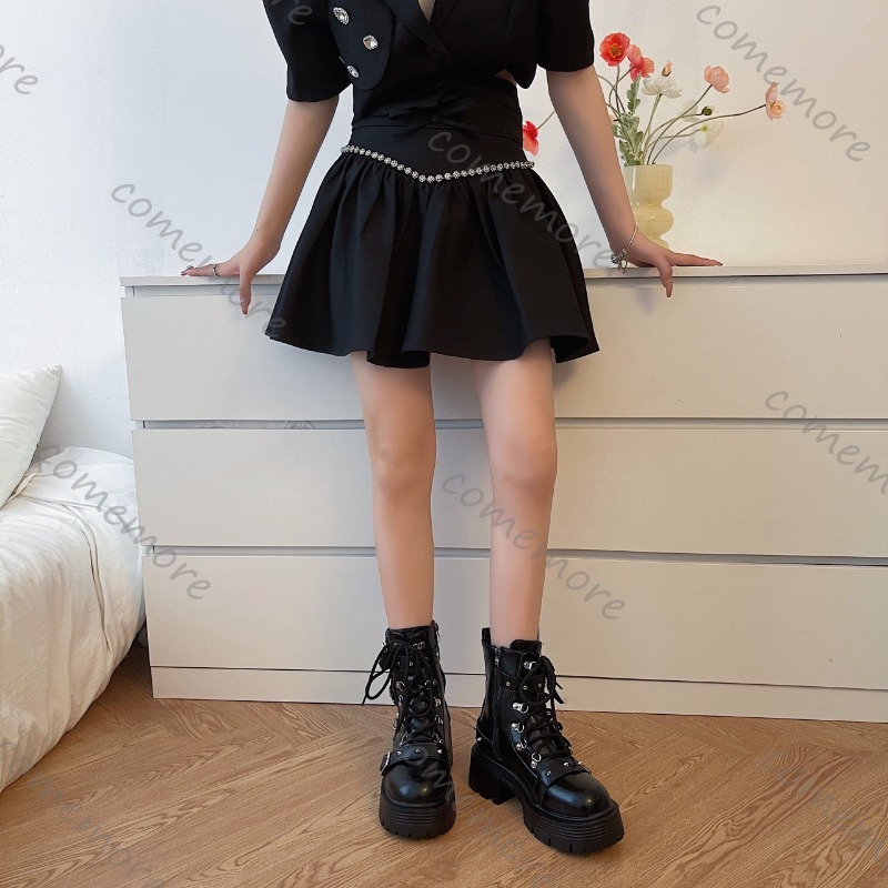 Comemore New Women's Rivet Sho – Street Fashion Punk Bewertung und Preis