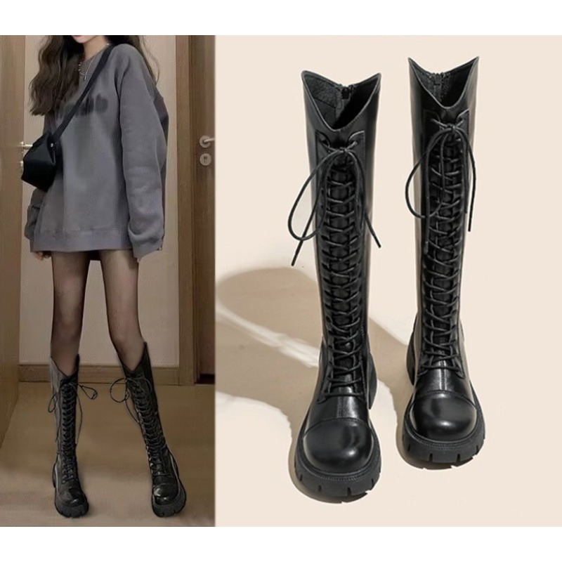 Winter Platform Cross Lace Up  – Street Fashion Female Bewertung und Preis
