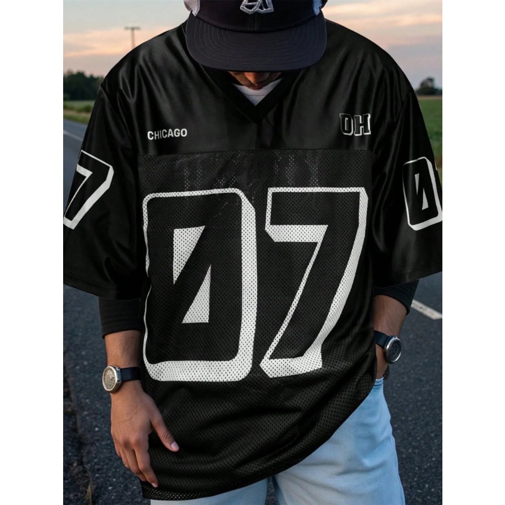 2026 Summer New Men's V-Neck T – Street Fashion For 2026 Bewertung und Preis