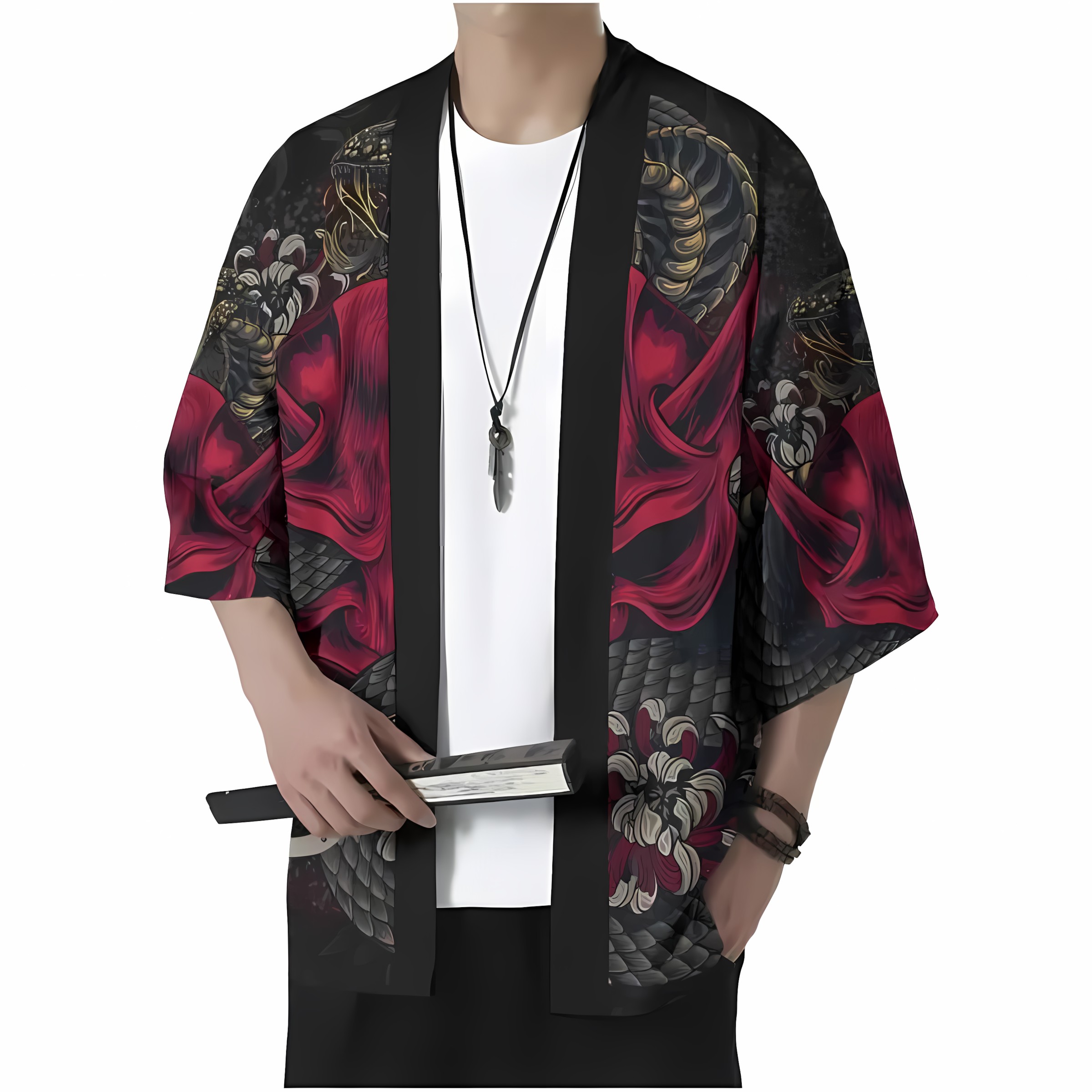 2026 Summer New Men's Kimono w – Street Fashion Kimono Bewertung und Preis