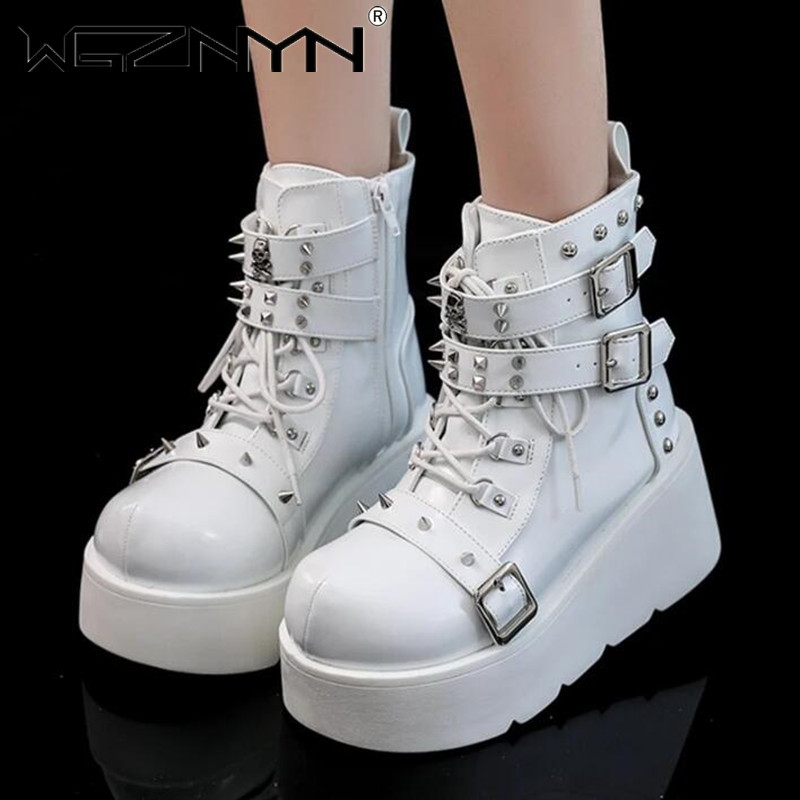 NEW Ladies Wedges High Heels B – Street Fashion Punk Bewertung und Preis