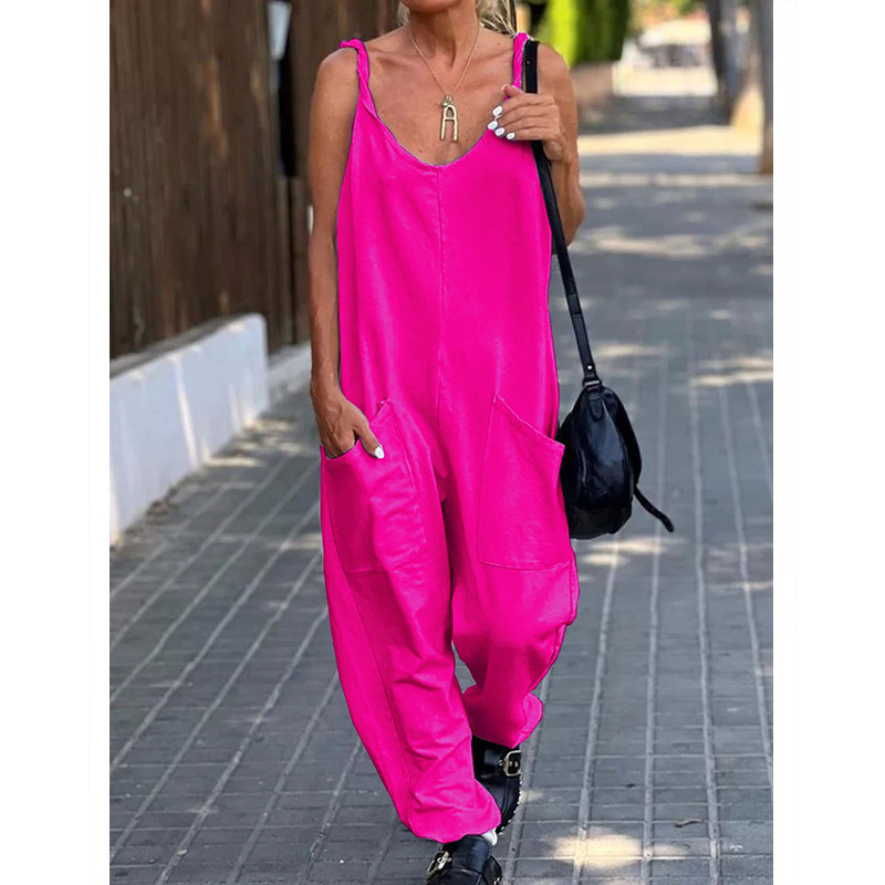 Jumpsuit Women's Solid Color L – Street Fashion England Bewertung und Preis
