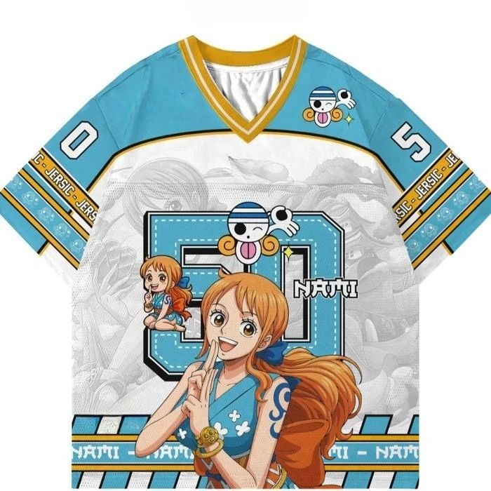 Jersey Straw Hat Pirates Anime – Street Fashion Kpop Bewertung und Preis