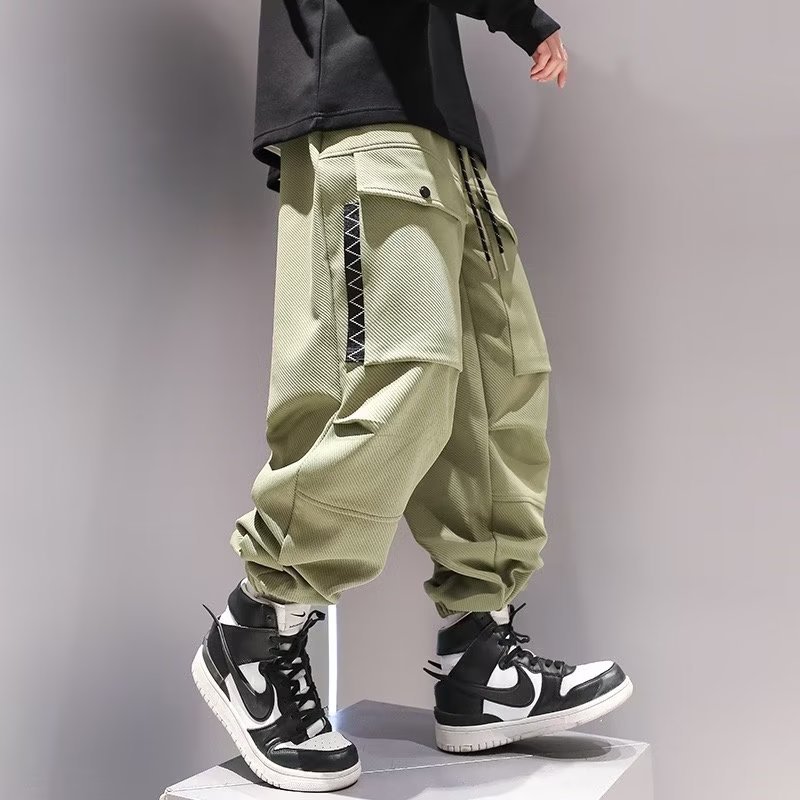 Korean Cargo Pants Men Japanes – Street Fashion Kpop Bewertung und Preis