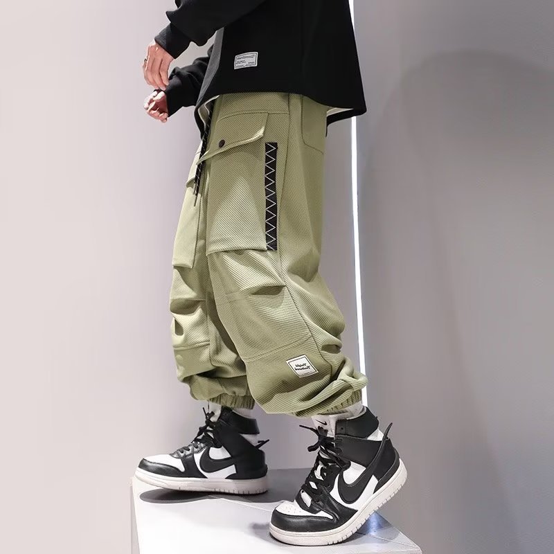 Korean Cargo Pants Men Japanes – Street Fashion Kpop Bewertung und Preis