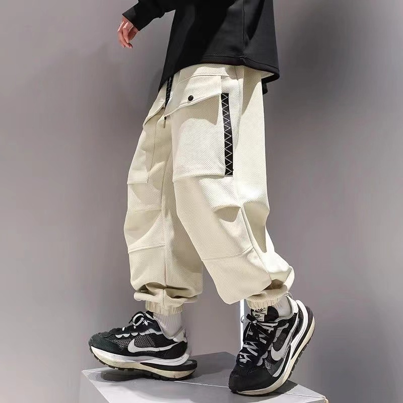 Korean Cargo Pants Men Japanes – Street Fashion Kpop Bewertung und Preis