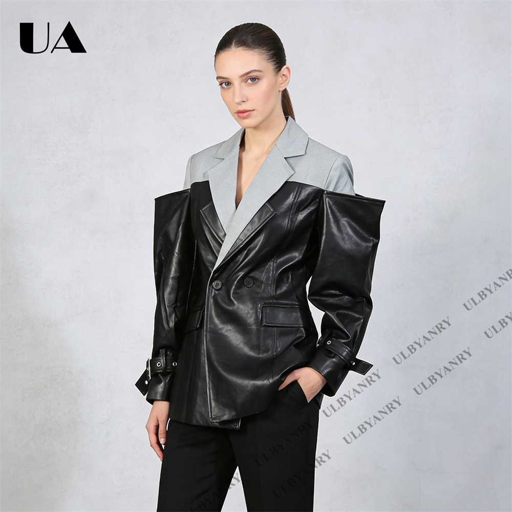 ULBYANRY Colorblock Faux Leath – Street Fashion Week Bewertung und Preis