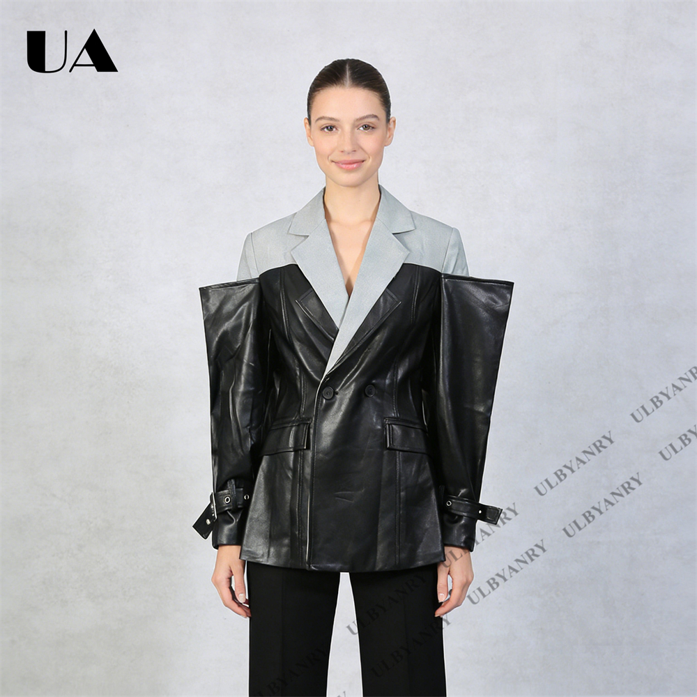 ULBYANRY Colorblock Faux Leath – Street Fashion Week Bewertung und Preis