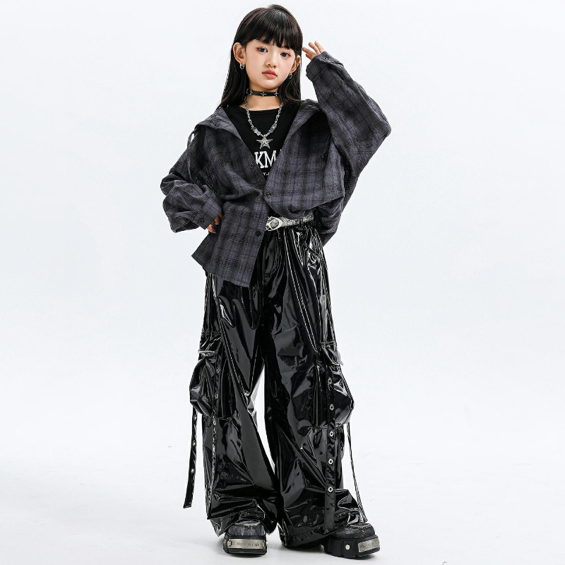 Girls Jazz Dance Costumes Hood – Street Fashion Kpop Bewertung und Preis