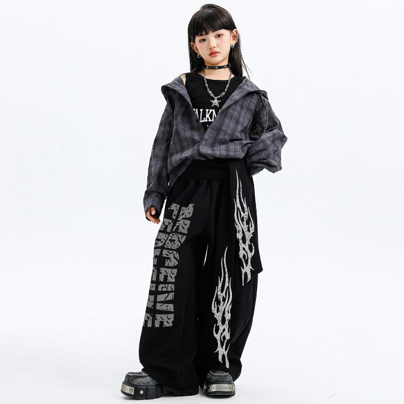 Girls Jazz Dance Costumes Hood – Street Fashion Kpop Bewertung und Preis