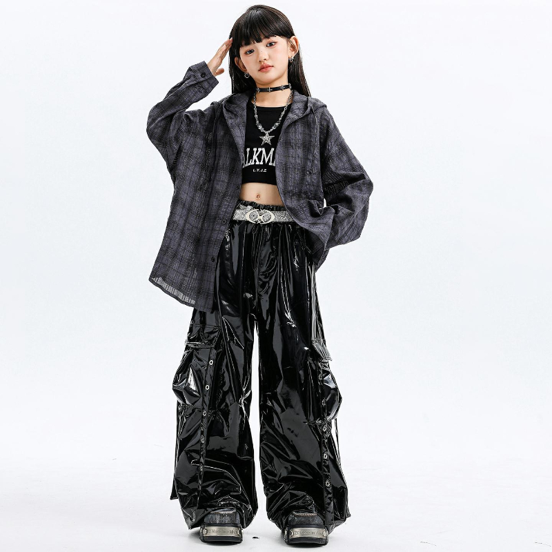 Girls Jazz Dance Costumes Hood – Street Fashion Kpop Bewertung und Preis