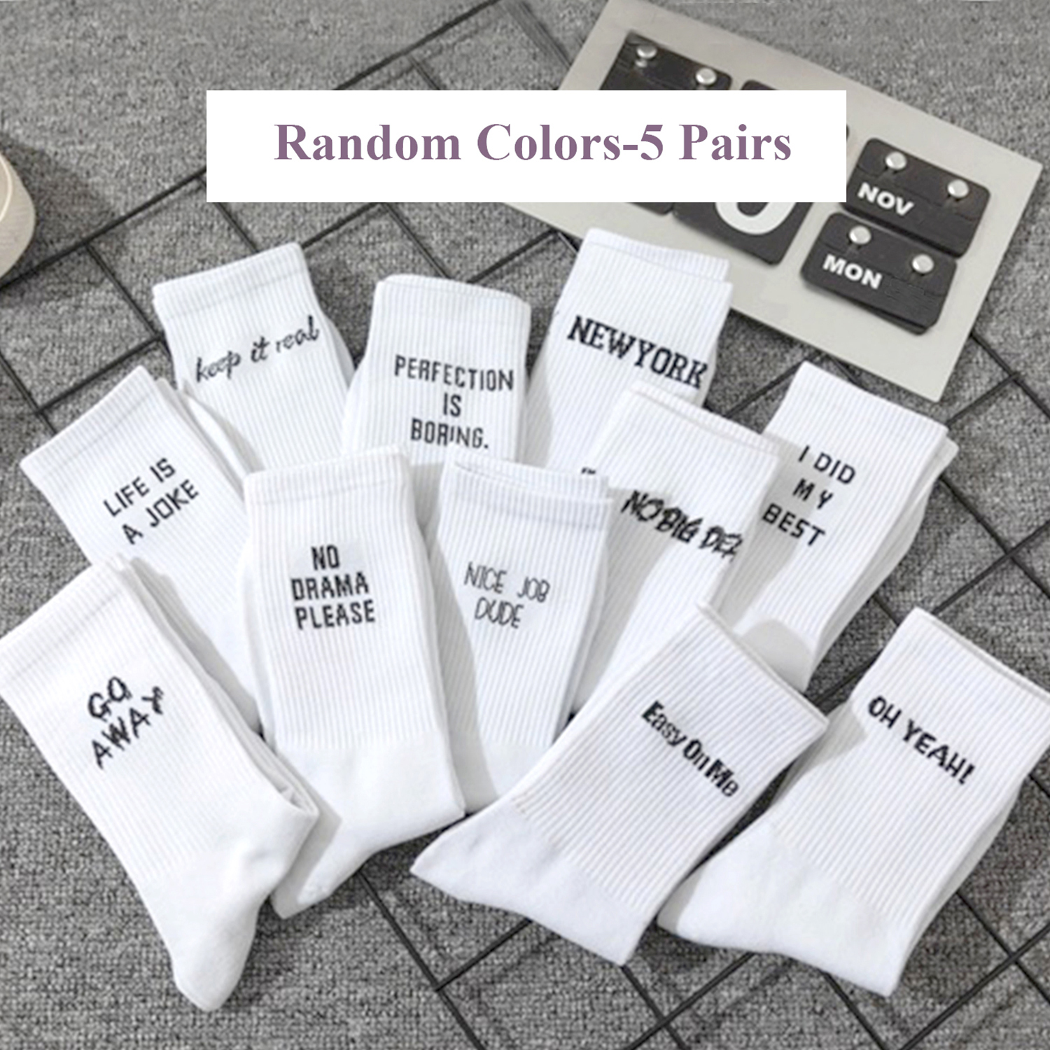 5 Pairs/Set New Women Letter J – Street Fashion Youtube Bewertung und Preis