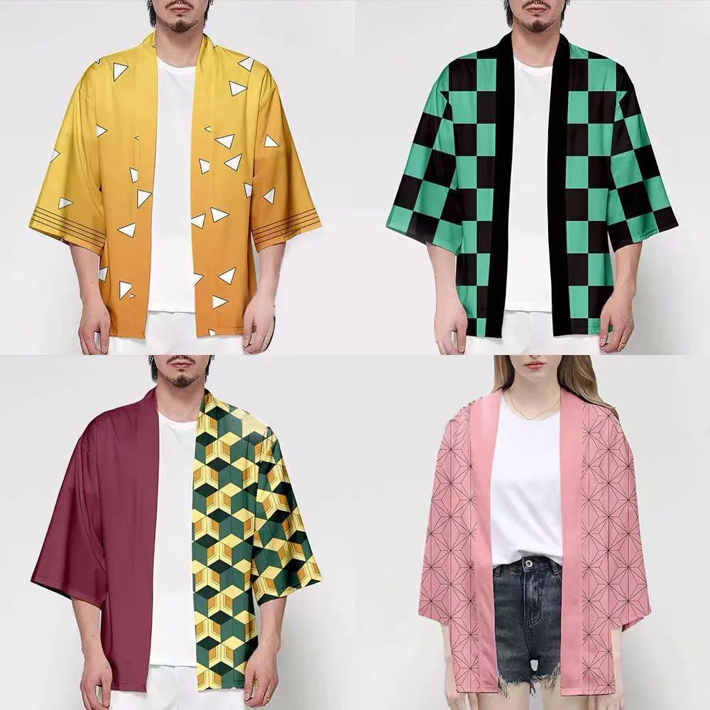 Summer men's and women's fashi – Street Fashion Kimono Bewertung und Preis