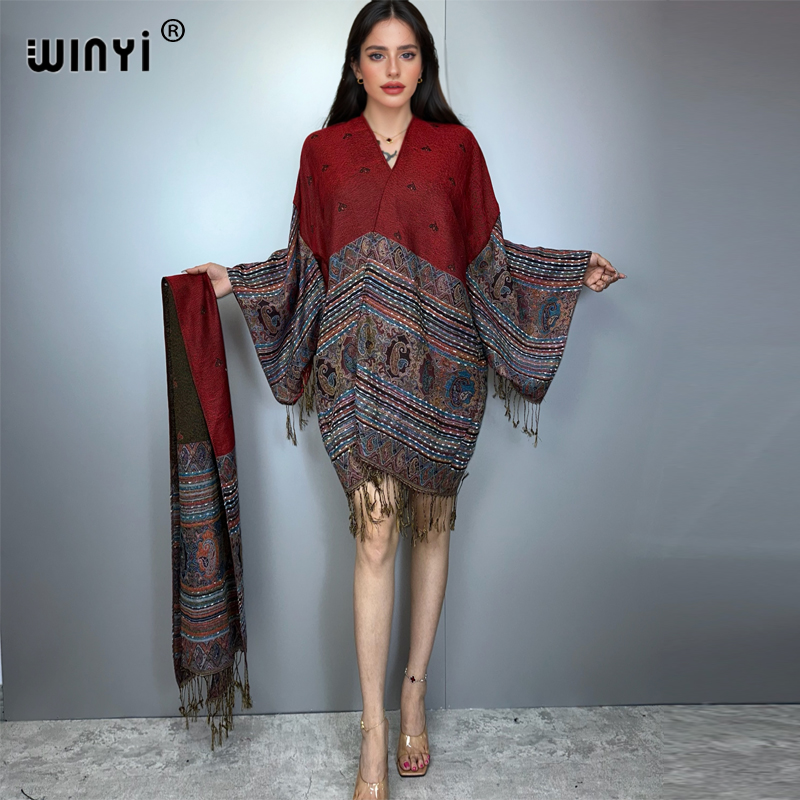 WINYI kimono maxi coat Africa  – Street Fashion Kimono Bewertung und Preis