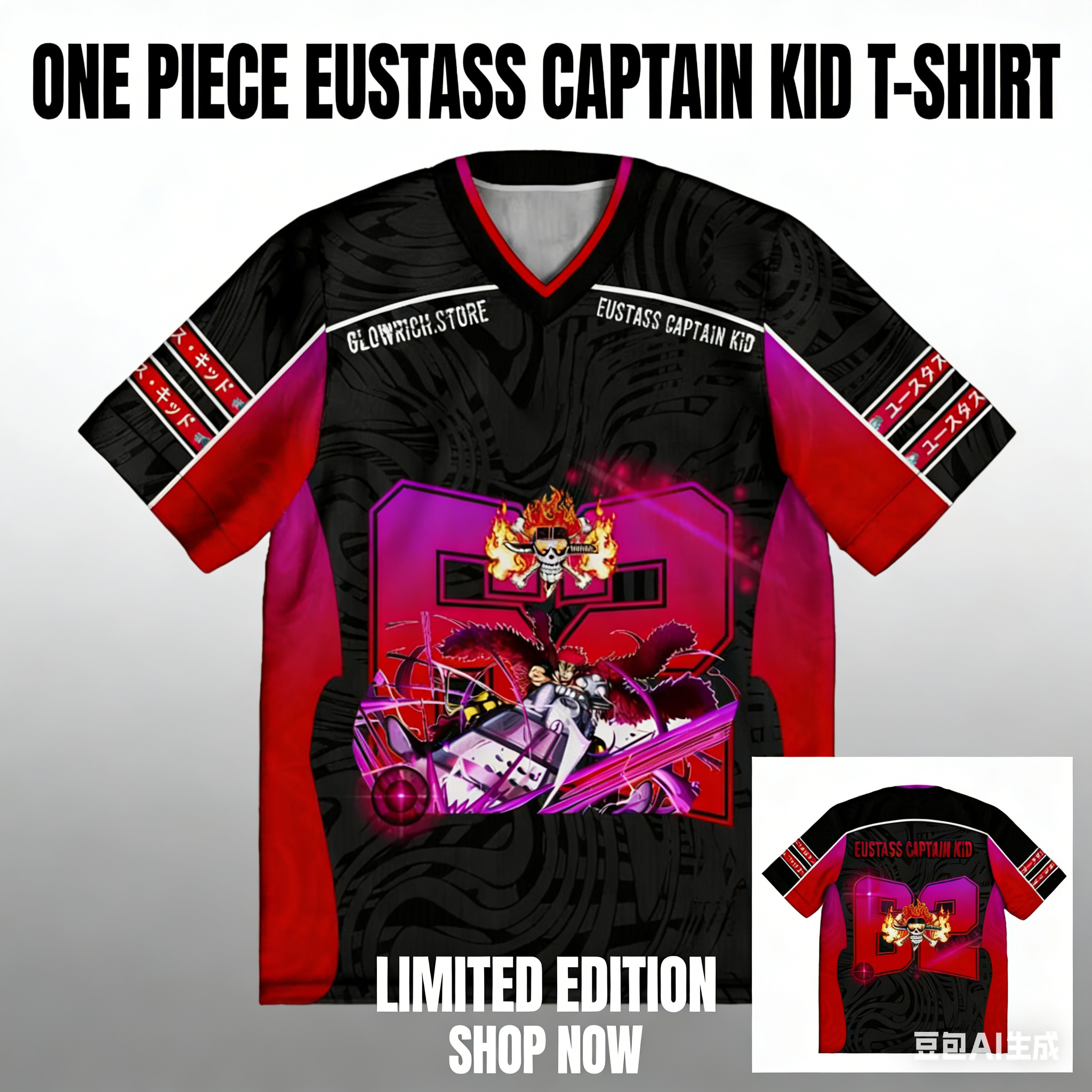 One Piece Eustass Kid Anime Y2 – Street Fashion Kpop Bewertung und Preis