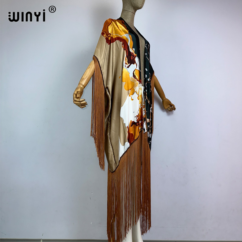 WINYI tassels kimono cover-up  – Street Fashion Kimono Bewertung und Preis