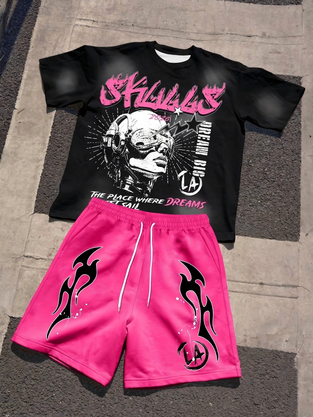 2026 Summer New Men's Short-Sl – Street Fashion For 2026 Bewertung und Preis