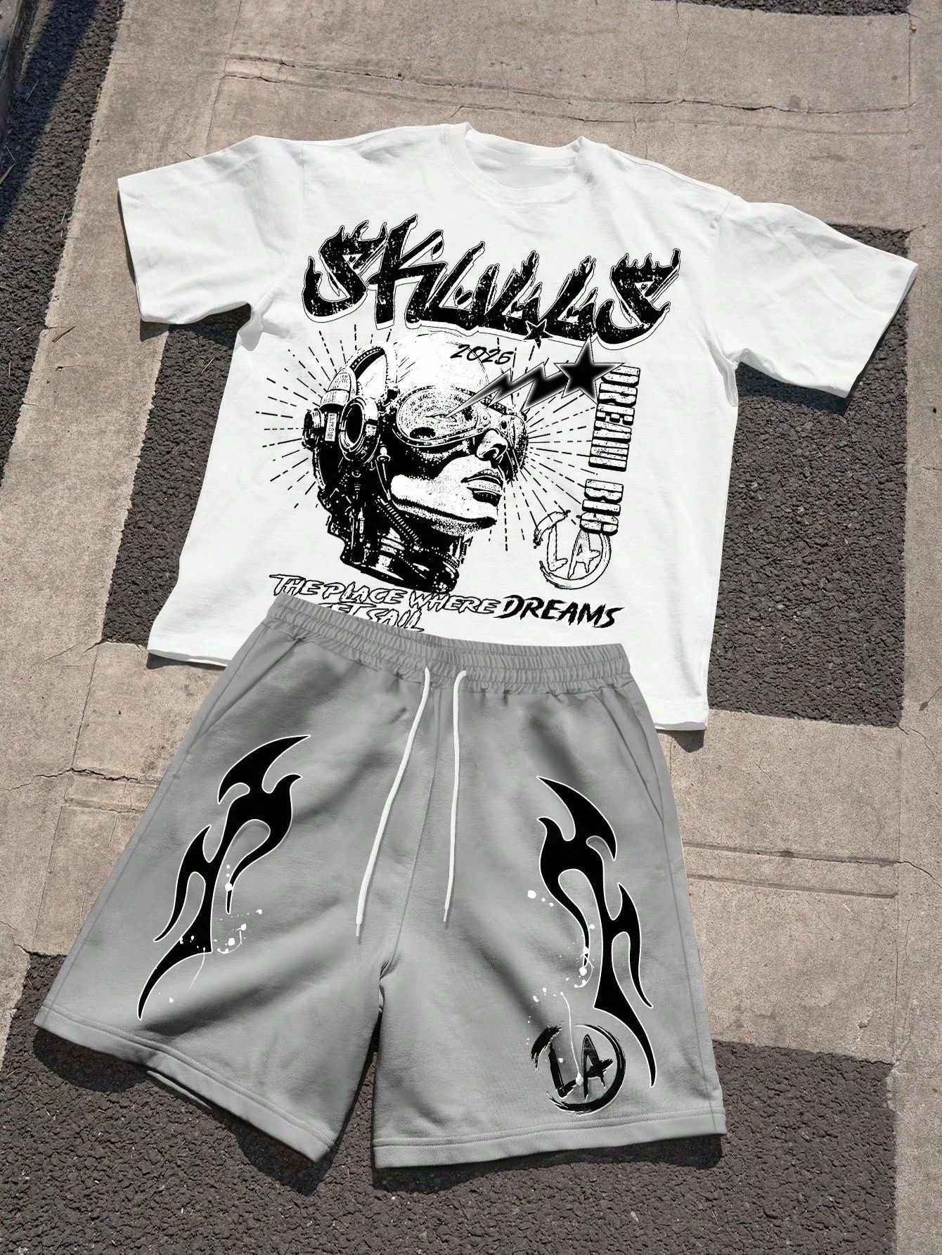 2026 Summer New Men's Short-Sl – Street Fashion For 2026 Bewertung und Preis