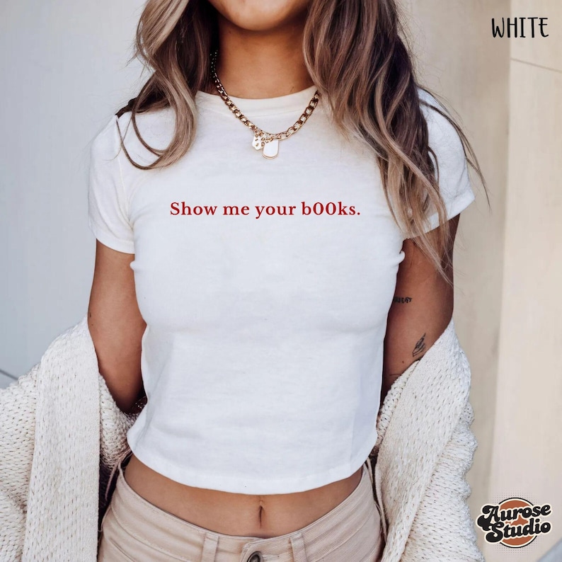 Show Me Your B00ks Letter Prin – Street Fashion Show Bewertung und Preis