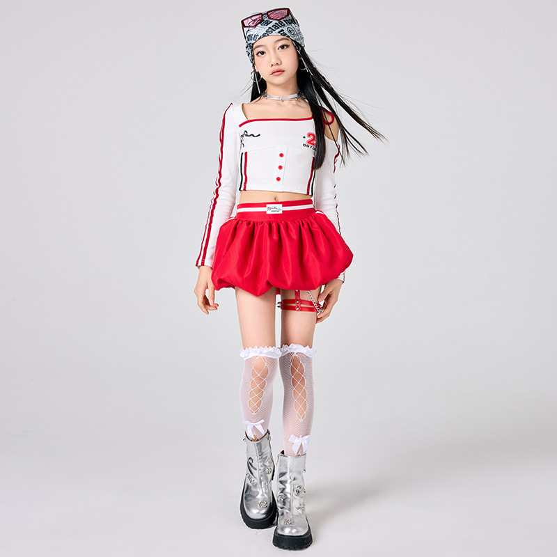 Girls Hip Hop Clothes White To – Street Fashion Kpop Bewertung und Preis