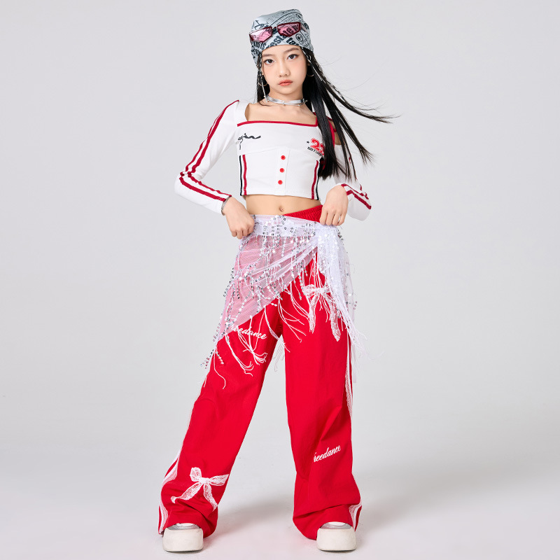 Girls Hip Hop Clothes White To – Street Fashion Kpop Bewertung und Preis