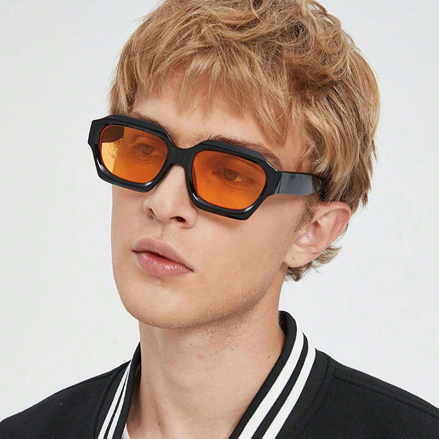 Simple Rough Frame Sunglasses  – Street Fashion Photographers Bewertung und Preis