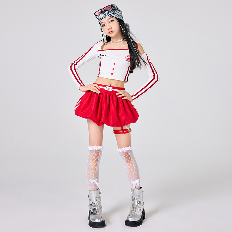 Girls Hip Hop Clothes White To – Street Fashion Kpop Bewertung und Preis