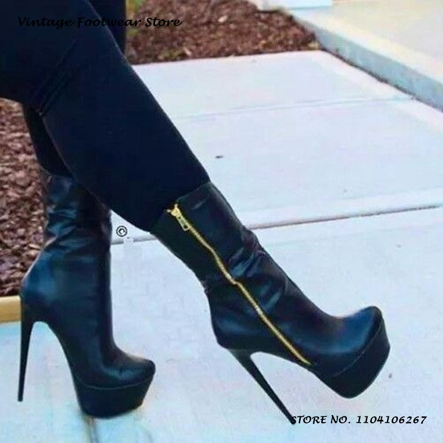 Punk Zipper Platform Ankle Boo – Street Fashion Outfit Bewertung und Preis