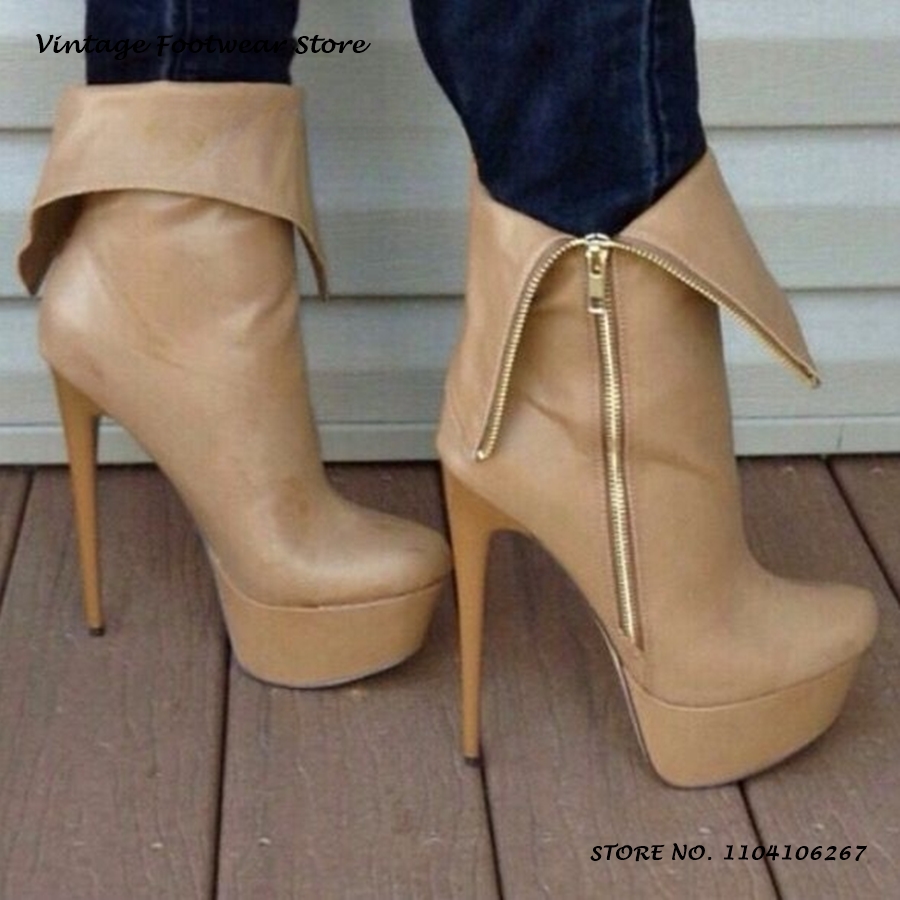 Punk Zipper Platform Ankle Boo – Street Fashion Outfit Bewertung und Preis