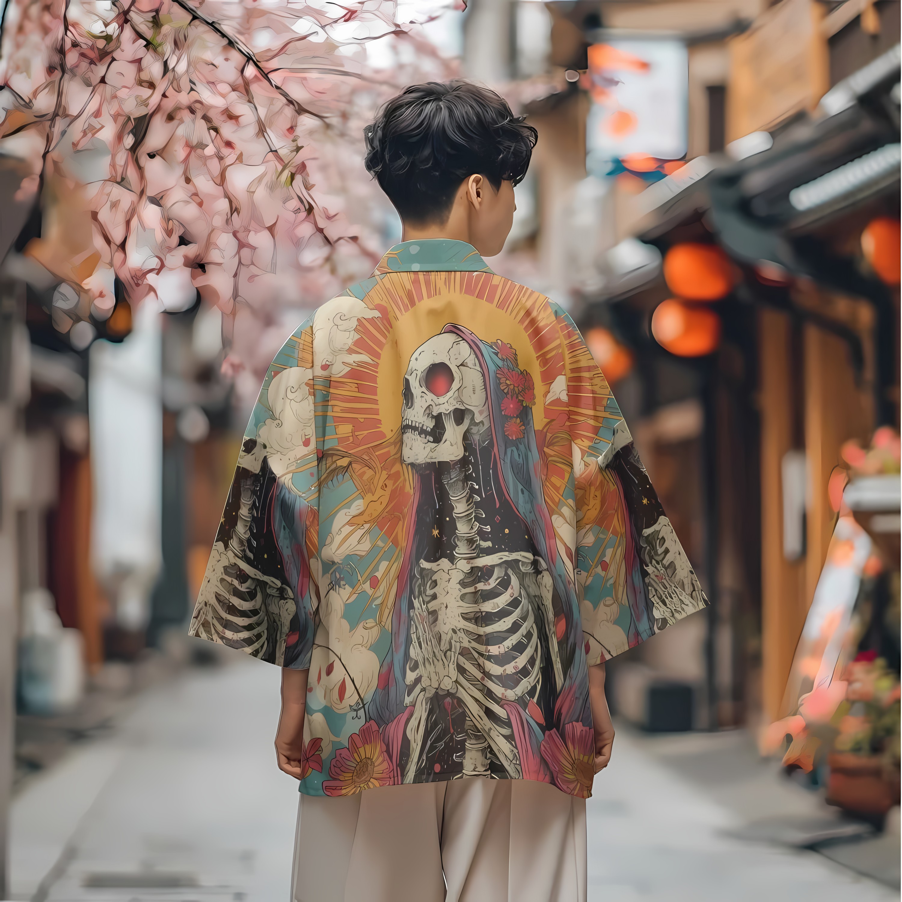 2026 Summer New Men's Kimono w – Street Fashion Kimono Bewertung und Preis