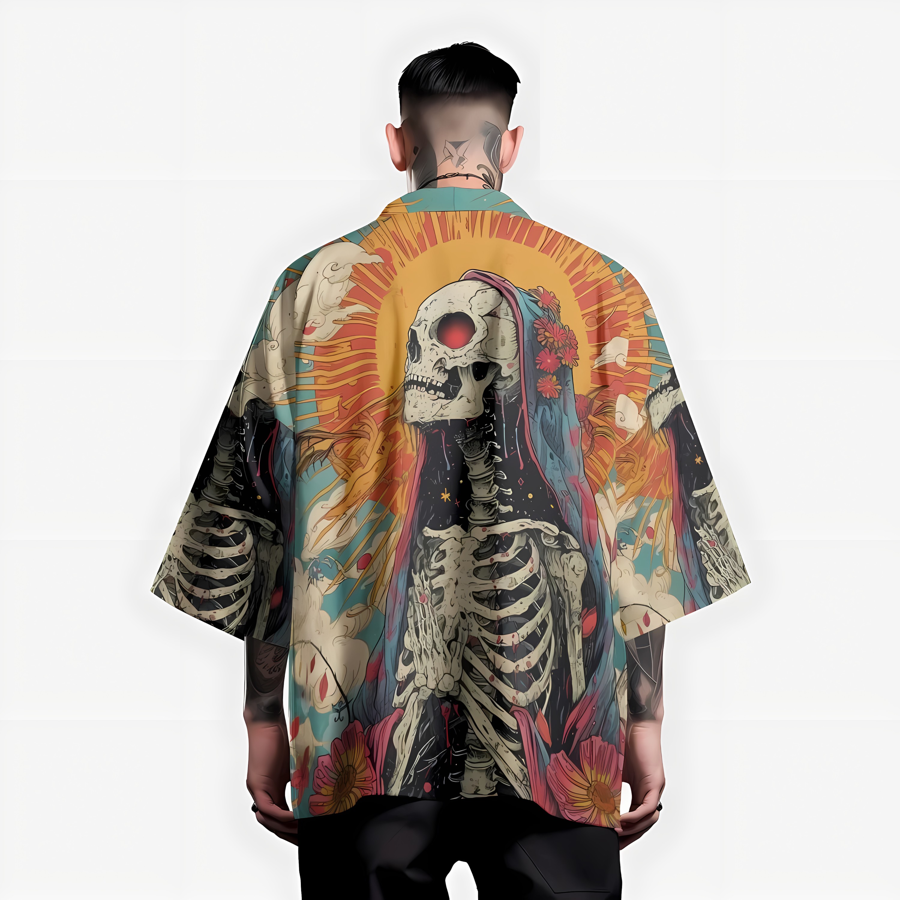 2026 Summer New Men's Kimono w – Street Fashion Kimono Bewertung und Preis