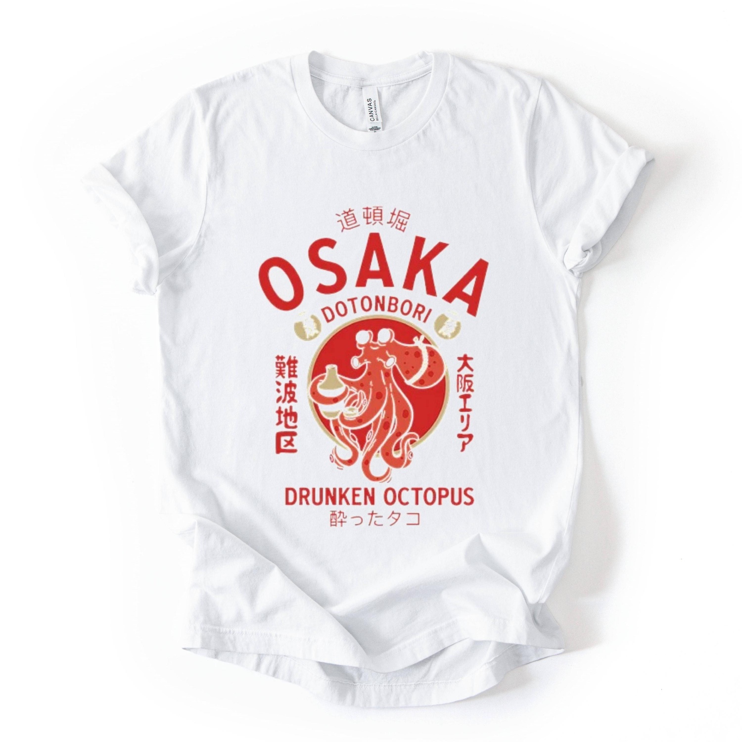 Osaka Octopus Graphic Tee,Japa – Street Fashion Osaka Bewertung und Preis