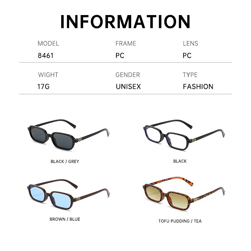 New Small Square Frame Sunglas – Street Fashion Photography Bewertung und Preis