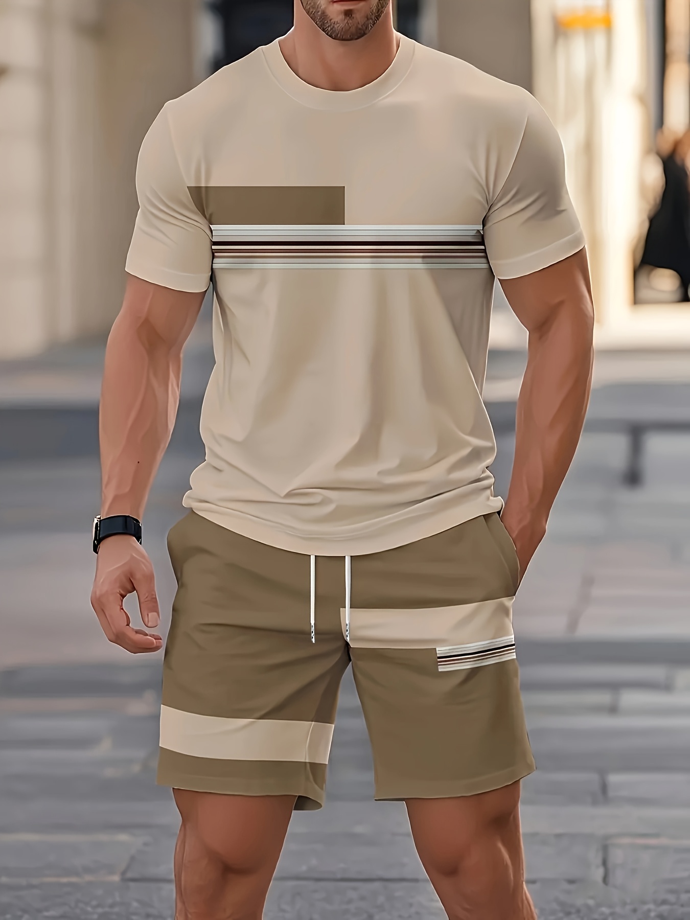 Summer Men's Sets Casual O-nec – Street Fashion Outfit Bewertung und Preis