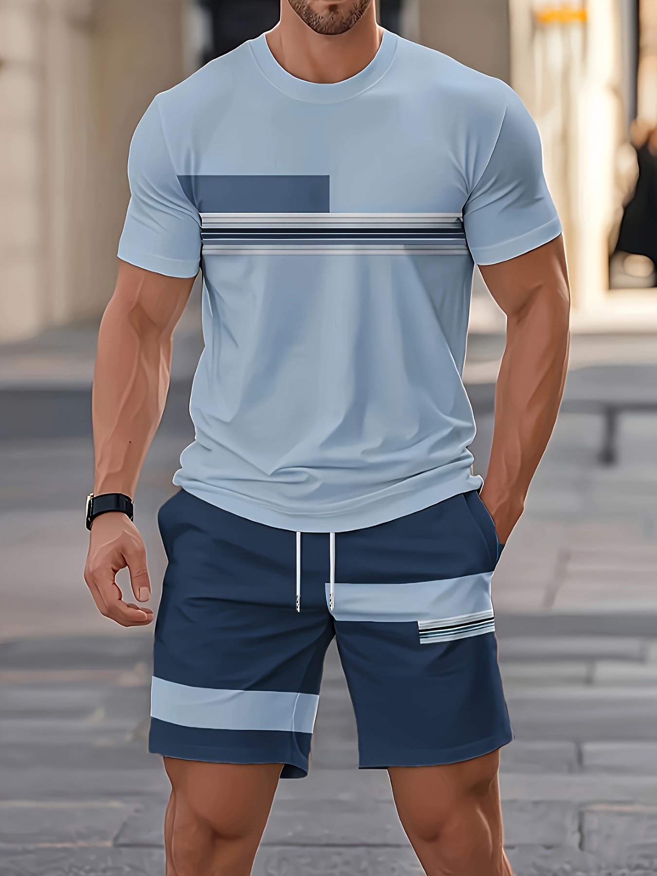 Summer Men's Sets Casual O-nec – Street Fashion Outfit Bewertung und Preis