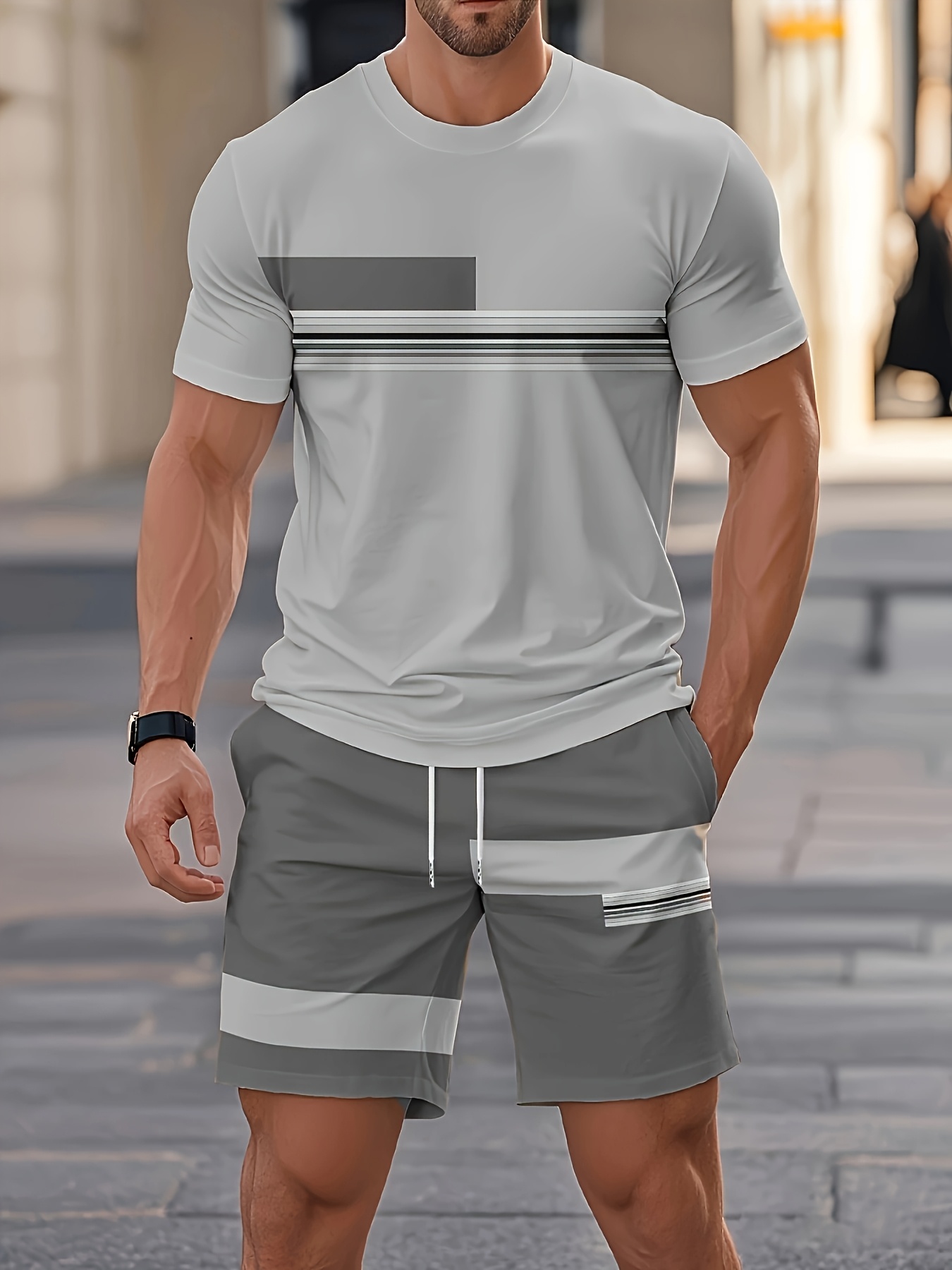 Summer Men's Sets Casual O-nec – Street Fashion Outfit Bewertung und Preis