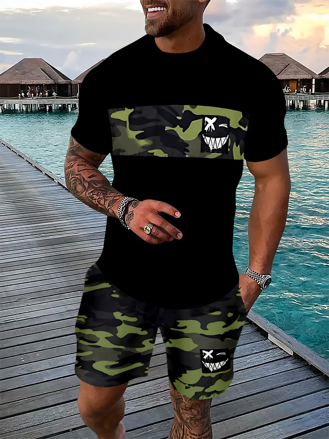 Summer Men's Sets Casual O-nec – Street Fashion Outfit Bewertung und Preis