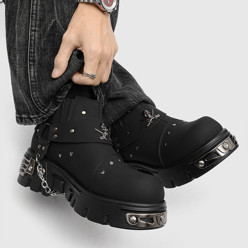 Rock Punk Metal Patchwork Moto – Street Fashion Designer Bewertung und Preis