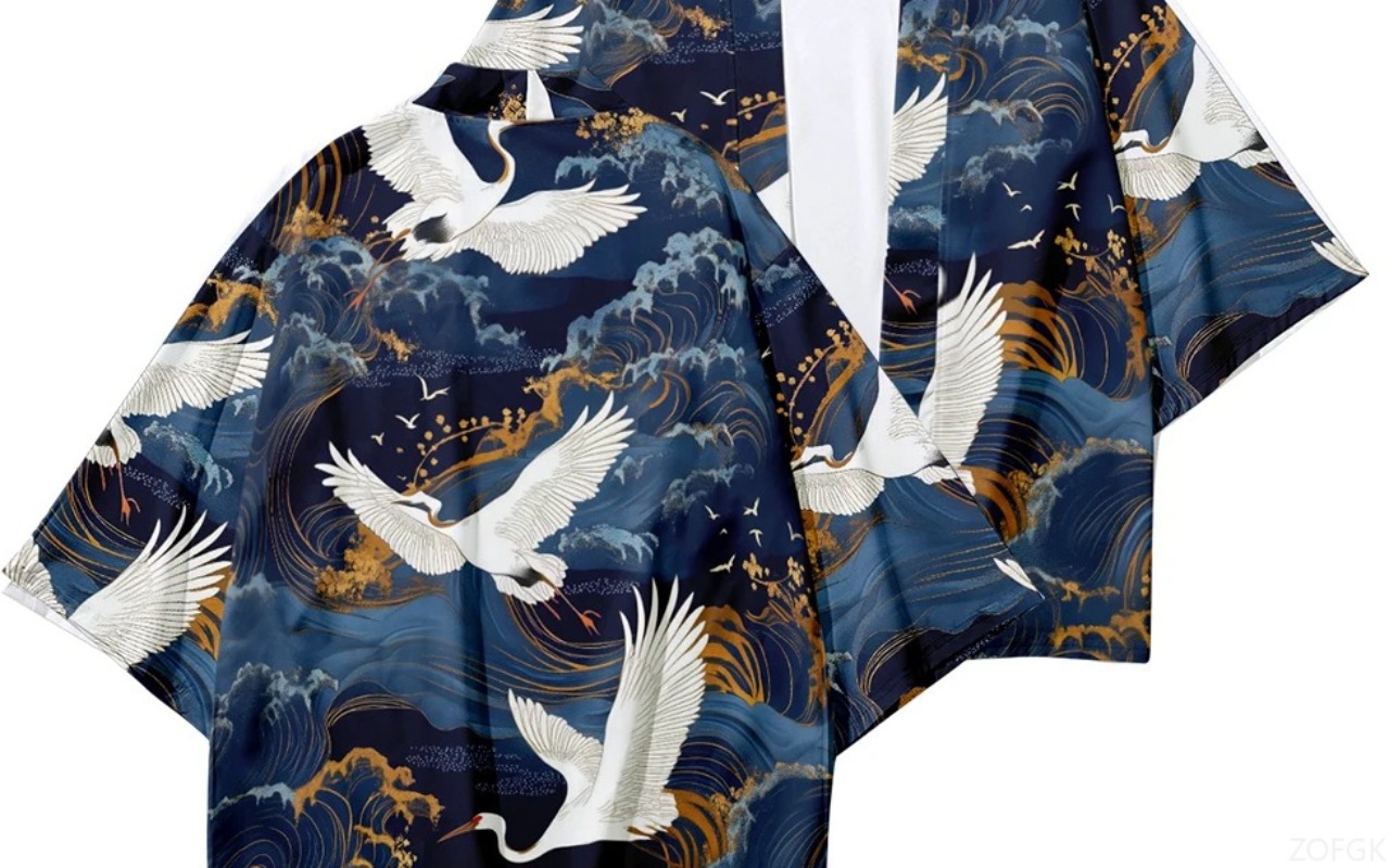 Summer Beach Fashion Crane Wav – Street Fashion Kimono Bewertung und Preis
