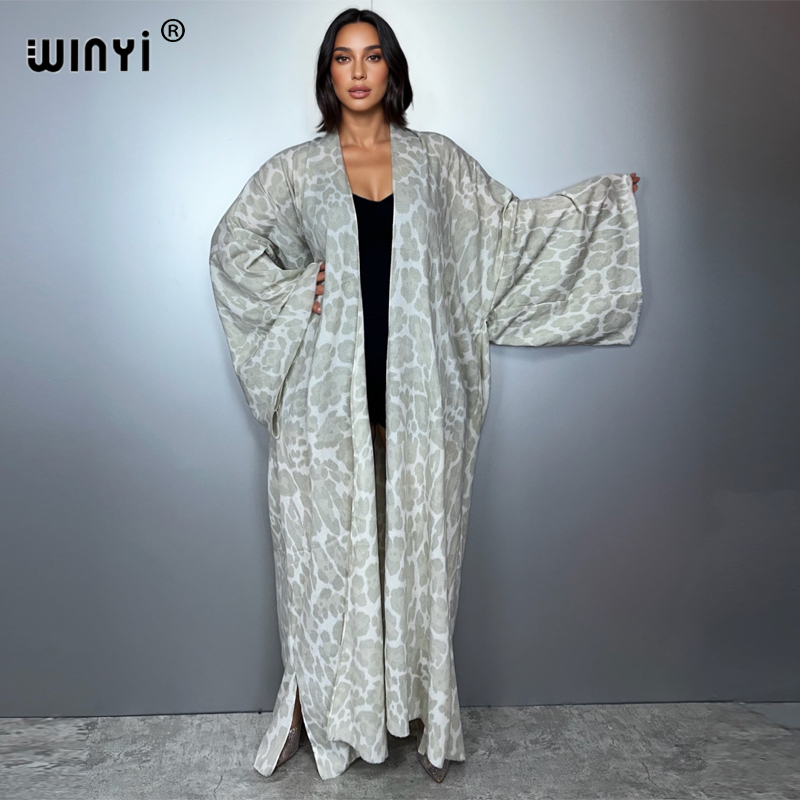 WINYI winter Leopard cardigan  – Street Fashion Kimono Bewertung und Preis